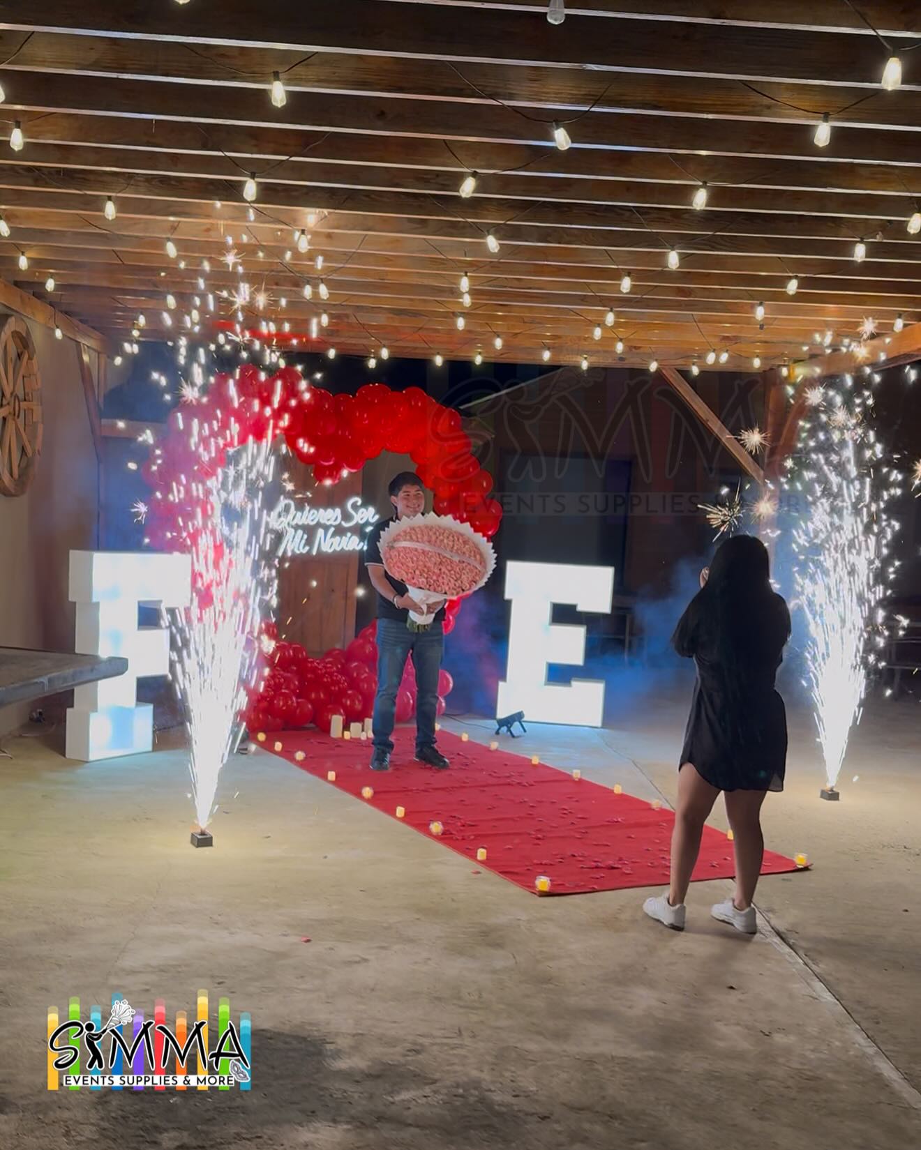 Detalle romantico de pedida