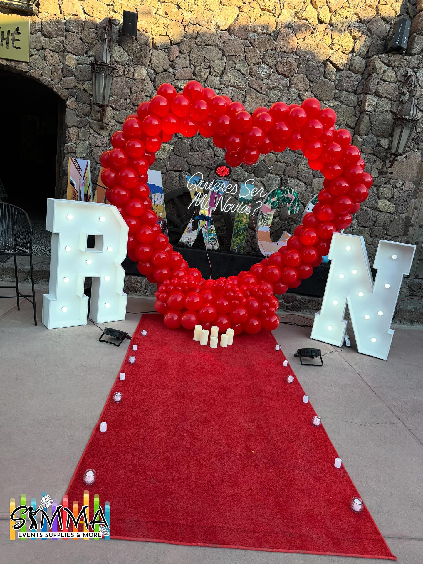 Escena para propuesta de matrimonio